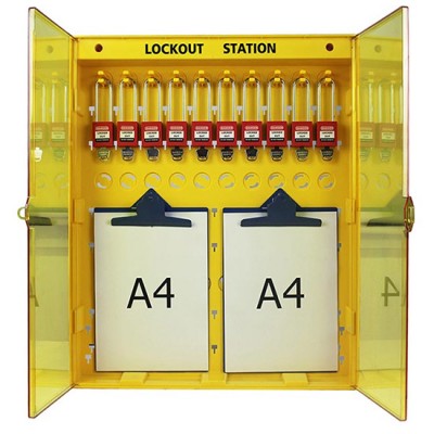 Trạm LOTO lưu trữ bảng viết và ổ khóa PROLOCKEY LS16