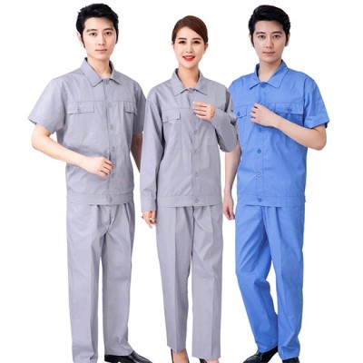 Bộ quần áo công nhân màu xám TATEKSAFE TTK-BDP001