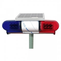 Thanh đèn cảnh báo năng lượng mặt trời xanh đỏ Mini CPJD-1001-LED thumb