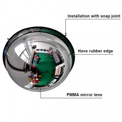 Gương chỏm cầu 360° bằng Acrylic 60cm KLAF-0060 thumb