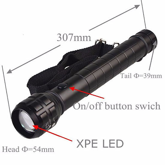 Đèn Pin Chiến Thuật LED Chống Cháy Nổ Police A03 1