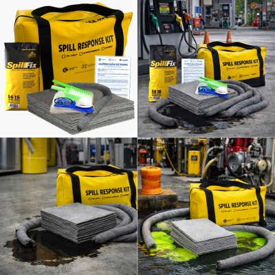 Bộ ứng phó nhanh dầu và hóa chất tràn vãi 30L PetroChemical Spill Kit PS117