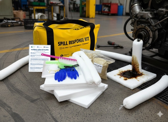 Bộ ứng phó nhanh sự cố dầu tràn vãi xách tay 30L Spilfyter OF091
