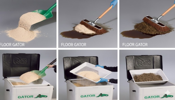 Bột thấm hút đa năng dầu và hóa chất tràn đổ Floor Gator GS-20