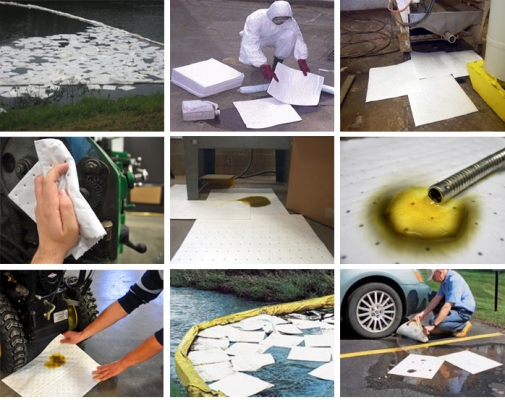 Tấm hấp thụ rò rỉ dầu và nhiên liệu 116 L/hộp Spilfyter OSW-75