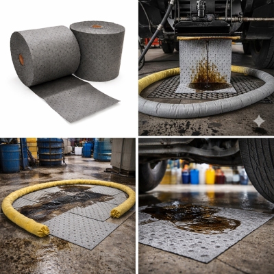 Cuộn thấm hút đa năng cho tràn đổ dầu & hóa chất Spilfyter USG-91