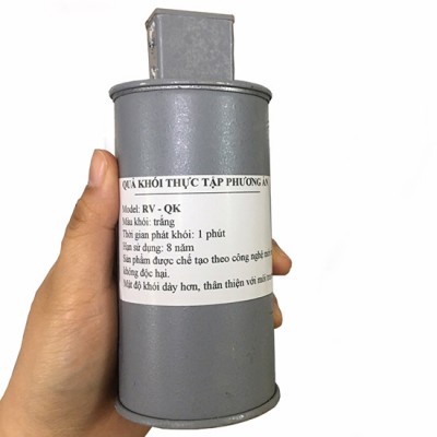 Quả tạo khói diễn tập pccc màu trắng QKS/RV