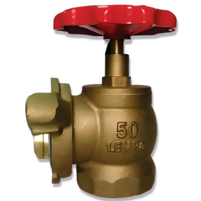 Van góc cho tủ chữa cháy bằng đồng DN50 TOMOKEN 06-VN-5090A