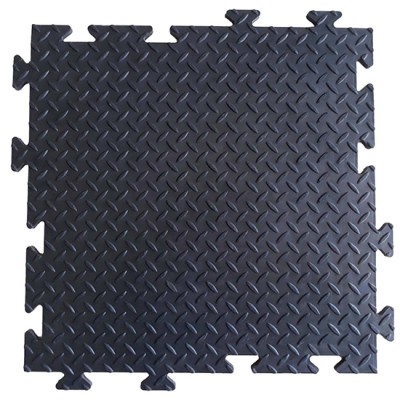 Thảm cao su lót sàn chống trơn trượt phòng tập Gym WG-715BK