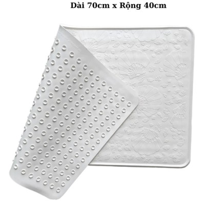 Thảm lót nhà tắm chống trượt chất liệu cao su họa tiết ốc biển WG-806