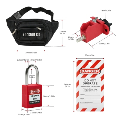 Bộ khóa LOTO điện cho nhà máy và xưởng sản xuất PROLOCKEY LG04