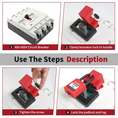 Khóa cầu dao vỏ đúc có dòng điện từ 400A trở lên dạng clamp-on PROLOCKEY CBL13