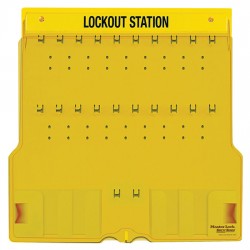 Trạm khóa bằng nhựa có nắp che 22 móc treo Master Lock 1484B