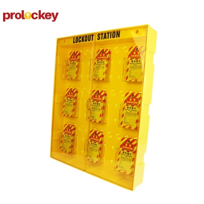 Tủ khoá LOTO tích hợp 108 thẻ cảnh báo an toàn PROLOCKEY LG14