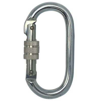 Móc khóa thép hình oval có khóa vặn an Adela AF-09