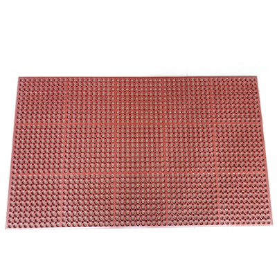 Thảm cao su lót sàn chống trượt màu đen WG-701A màu đỏ