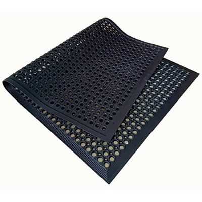 Thảm cao su lót sàn chống trượt màu đen WG-701K