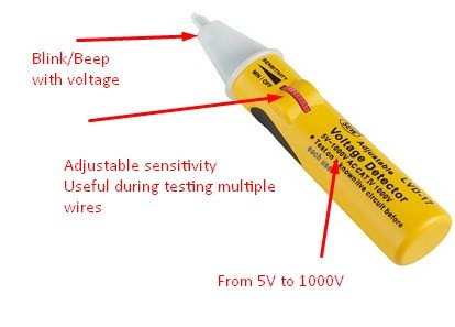 Bút thử điện áp thấp không tiếp xúc SEW LVD-17