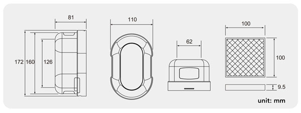 Đầu báo khói dạng chiếu tia phản xạ HORING EDB01 4