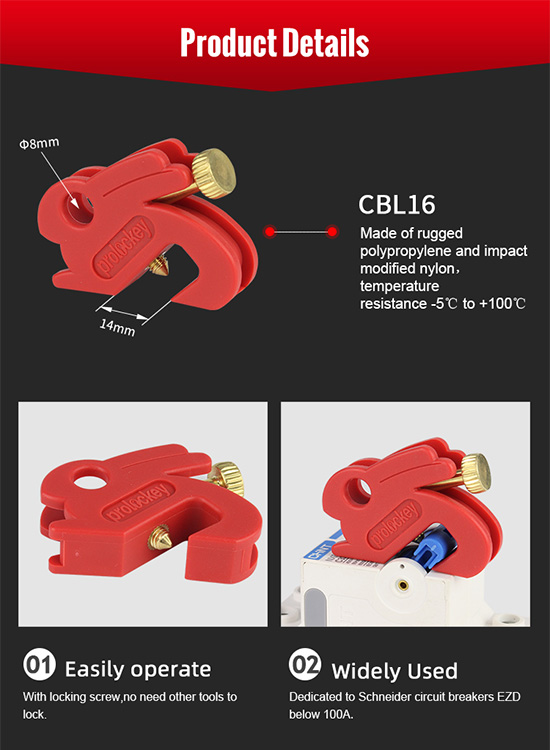 Khóa cầu dao điện Schneider EZD dưới 100A​​​​​​​ PROLOCKEY CBL16 3