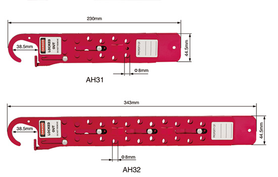 Khóa nhóm trượt 12 người hợp kim nhôm PROLOCKEY AH31 5