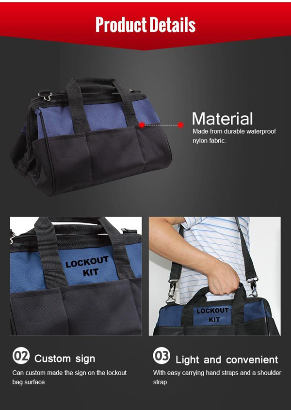 Túi đựng dụng cụ Tagout Lockout chống thấm nước LOCKEY LB02 1
