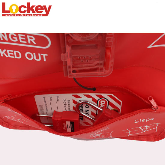 Túi khóa an toàn van bi có thể điều chỉnh cho tất cả các loại van LOCKEY UBVL21
