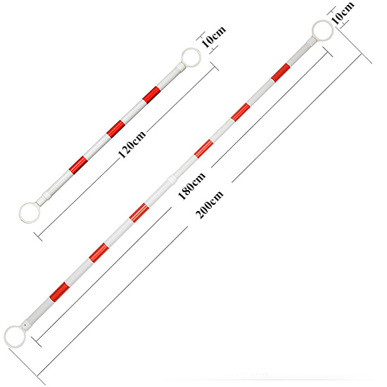 Thanh ngang nối cọc tiêu giao thông 200cm có thể thu vào GT-200-2